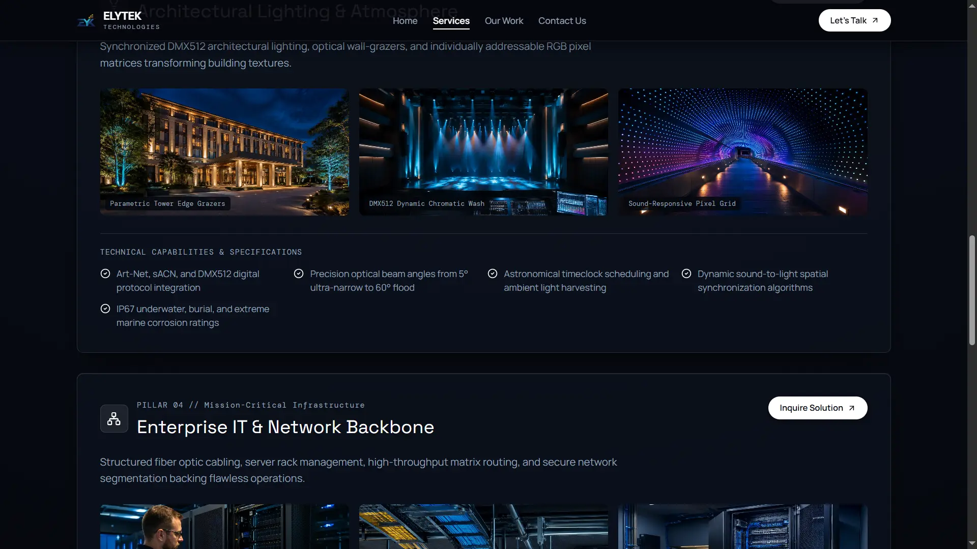 Elytek Technologies Lighting Network Services